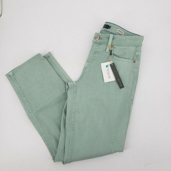 Level 99  Mid rise Lily Crop Rollup Jean Mint New - Picture 2 of 11